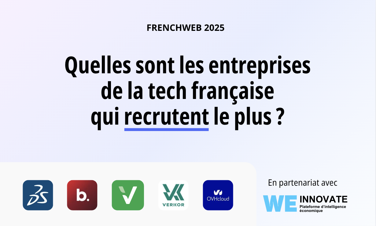FRENCHWEB 2025, which French tech companies are recruiting the most?