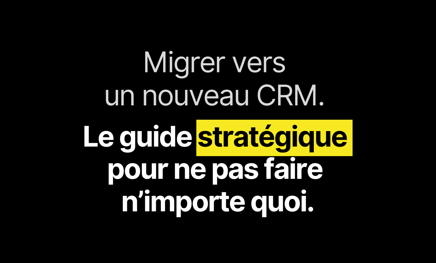 Migrate to a new CRM: the strategic guide so as not to do anything