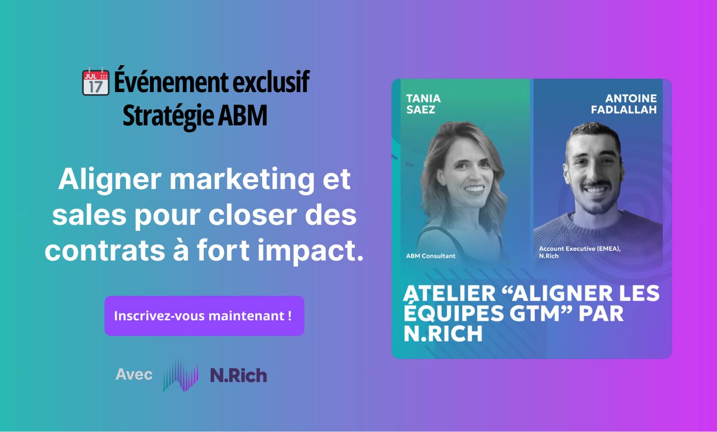 📆 Exclusive event - ABM strategy: align marketing and dirty to closer contracts with high impact.