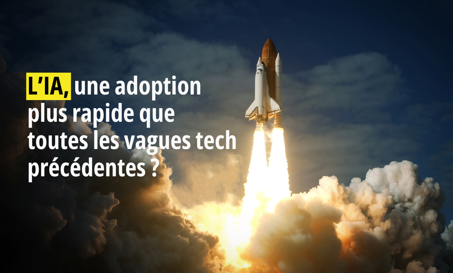 AI, faster adoption than all previous technological revolutions?