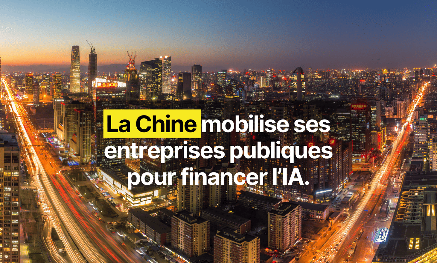 China mobilizes its public companies to finance AI