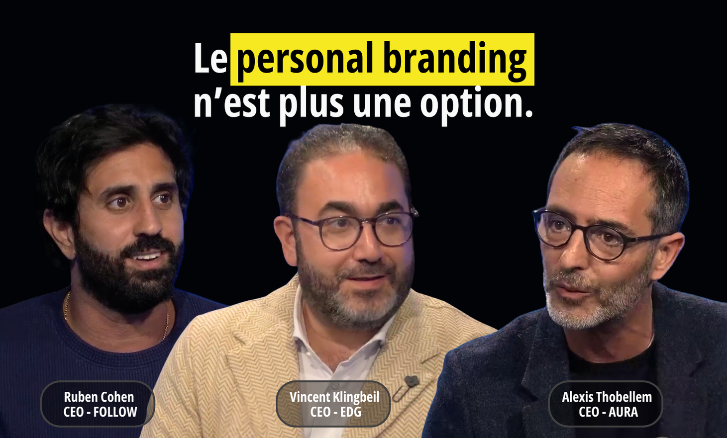 Personal branding is no longer an option: Rex by Alexis Thobellem, Ruben Cohen and Vincent Klingbeil