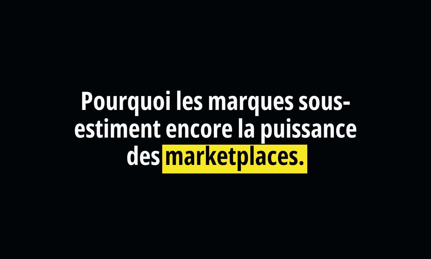 Why the brands still underestimate the power of marketplaces