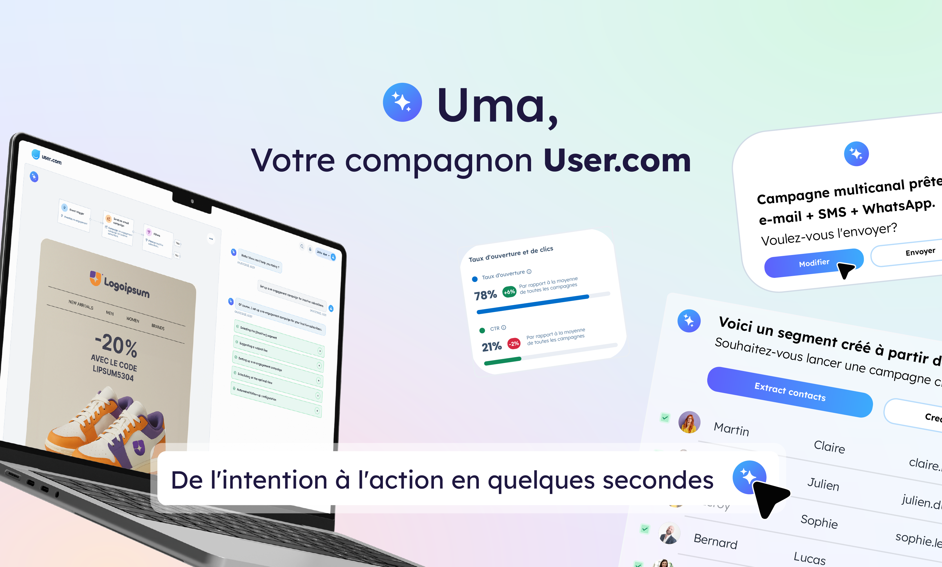 Positive launches Uma, his companion IA integrated into User.com, and affirms his European ambition