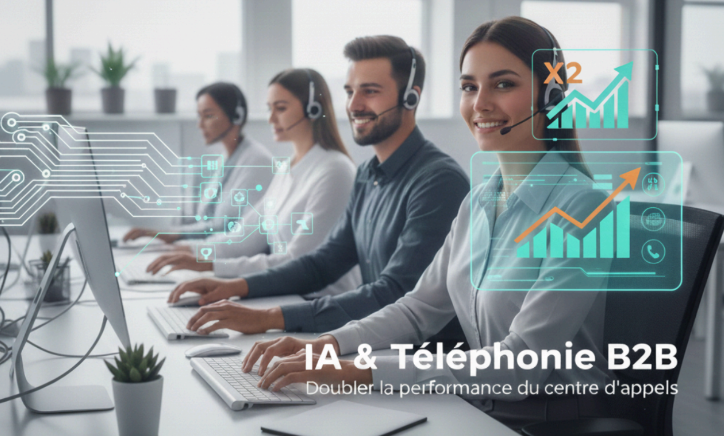 AI & B2B Telephony: Doubling call center performance