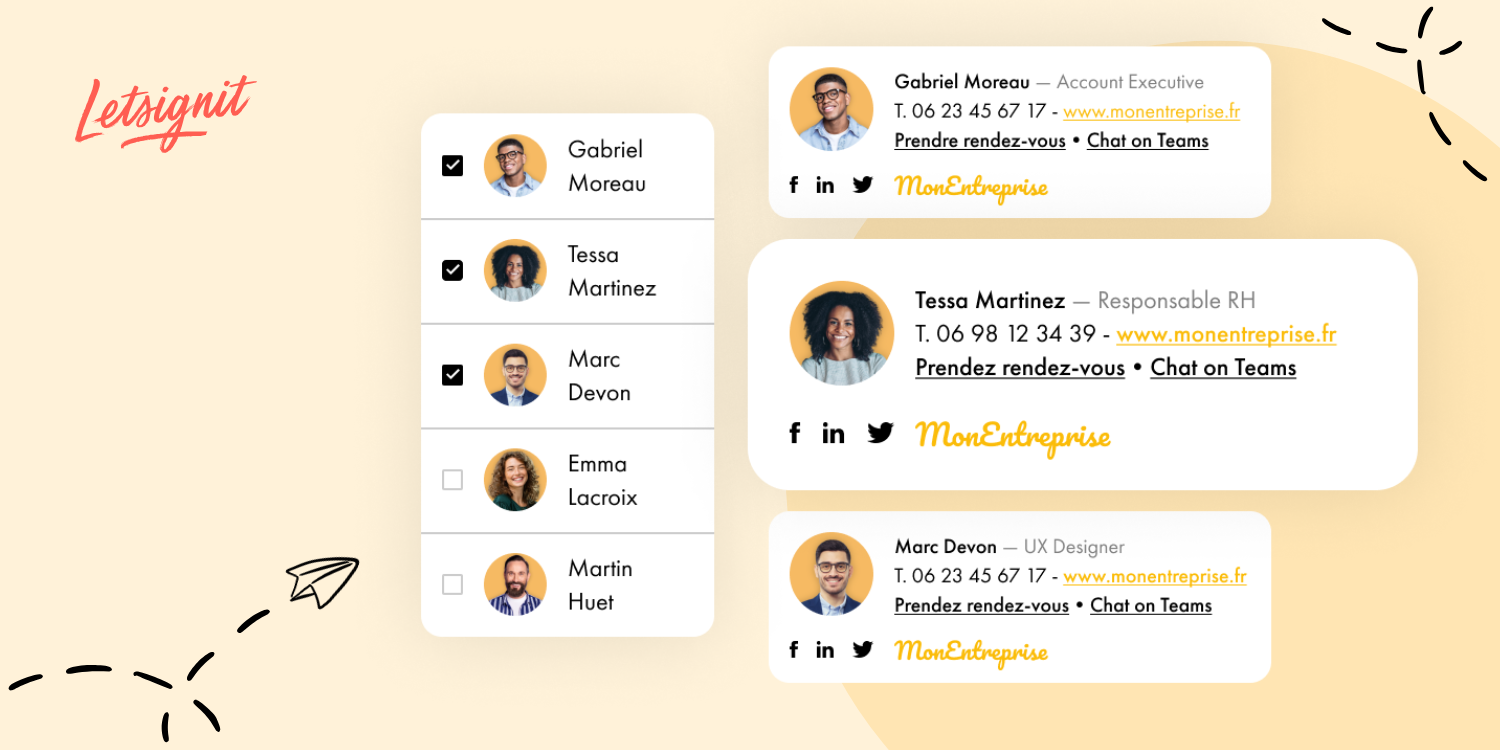 Email signature: how to make it a channel managed at group level