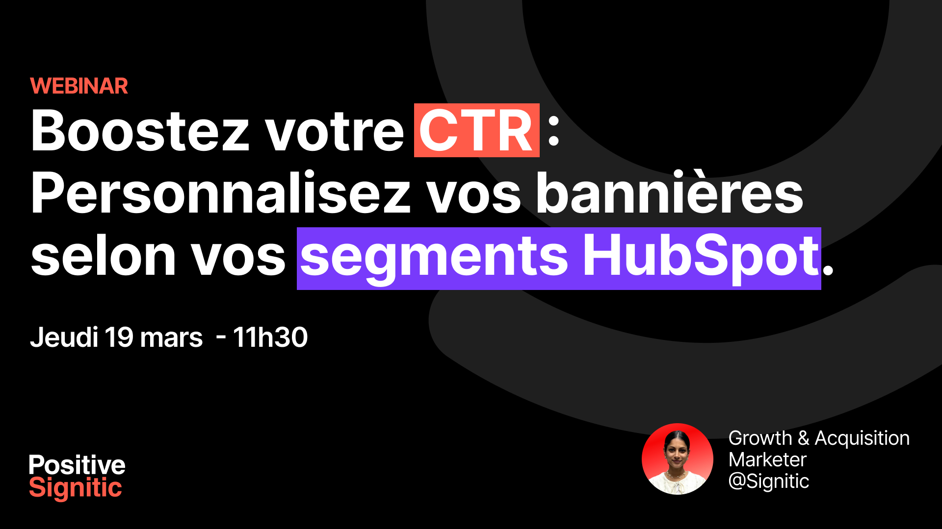 Boost your CTR: Personalize your banners according to your HubSpot segments.