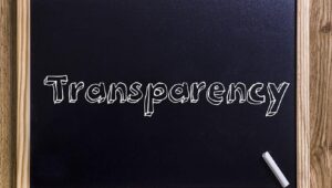 Transparency at all costs, the new deal?